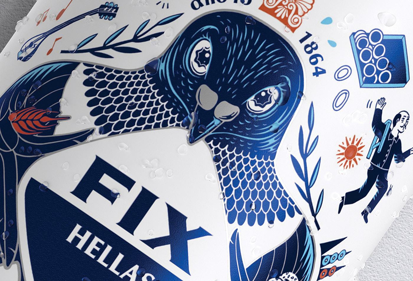 國際包裝設(shè)計分享：希臘啤酒包裝設(shè)計 FIX HELLAS，充滿地域特色